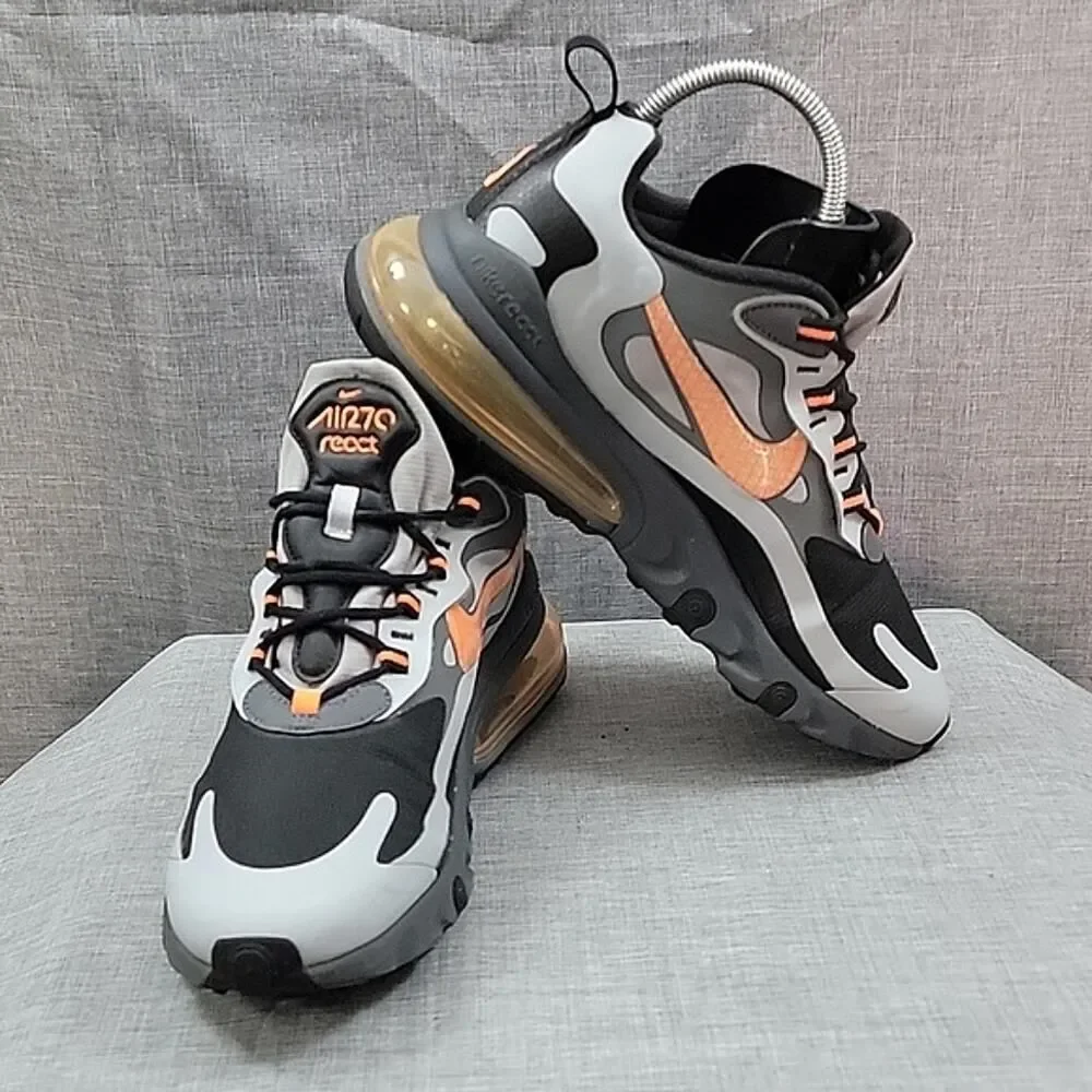 Nike Air Max 270 React Winter Total Orange Active Trainers CD2049-006 Men's SZ 8